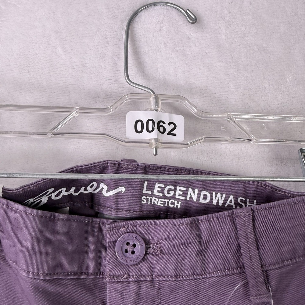 Eddie Bauer Pants Womens 10 Legend Wash Boyfriend Purple Mid Rise Relaxed NWT - Picture 12 of 12